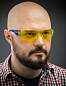 ЗУБР БАРЬЕР жёлтые, облегчённые, линза устойчивая к царапинам и запотеванию, открытого типа, защитные очки (110488)