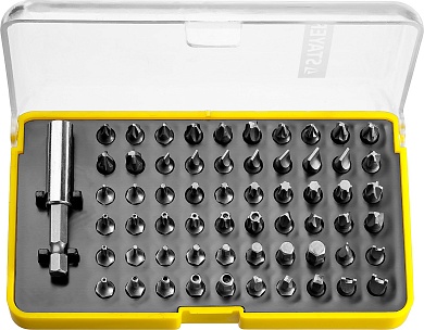 STAYER SuperUniversal 61 шт, Набор бит с магнитным адаптером (26084-H61)26084-H61