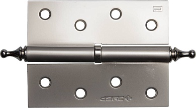 ЗУБР 100х75х2.5 мм, разъемная, правая, цвет матовый никель (PN), 2 шт, карточная петля (37605-100-4R)37605-100-4R