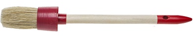 STAYER UNIVERSAL 30 мм, пластмассовый корпус, светлая натуральная щетина, деревянная ручка, Круглая кисть, MASTER (0141-30)0141-30