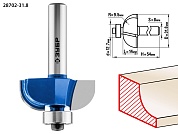 ЗУБР 31,8x14мм, радиус 9.5мм, фреза кромочная калевочная №228702-31.8