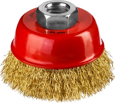 MIRAX 60 мм, витая латунированная стальная проволока, 0.3 мм, Щетка чашечная (35142-060)35142-060