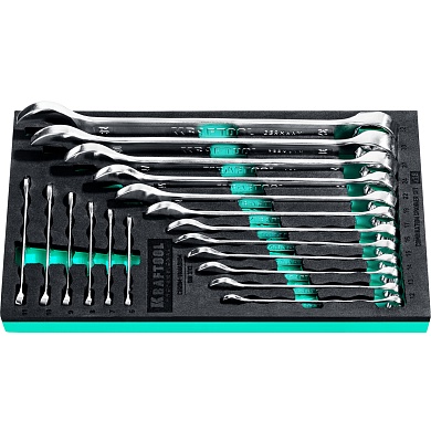 KRAFTOOL 18 шт, 6 - 32 мм, Набор комбинированных гаечных ключей (27079-H18E)27079-H18E