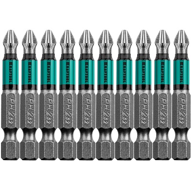 KRAFTOOL OPTIMUM PH 2, 50 мм, 10 шт, Биты (26122-2-50-10)26122-2-50-10