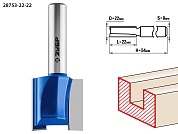 ЗУБР 22x22мм, хвостовик 8мм, фреза пазовая прямая28753-22-22