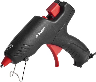 Пистолет ЗУБР ″Мастер″ клеевой (термоклеящий), электрический, эргономичная рукоятка, рабочая температура 193град, d=12мм, 40Вт06850-55-12_z02