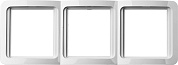 СВЕТОЗАР Гамма, тройная вертикальная цвет белый, Накладная панель (SV-54149-W)SV-54149-W