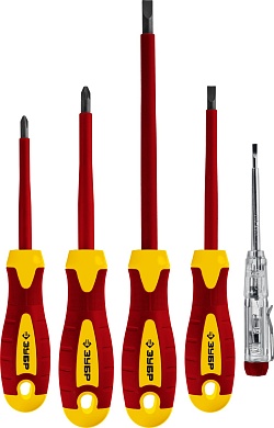 ЗУБР 5 предм., Набор диэлектрических отверток, Профессионал (25265)25265
