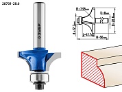 Кромочная калевочная фреза ЗУБР Профессионал №1, 28.6x12.7 мм, радиус 8 мм28701-28.6