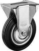 ЗУБР d=160 мм, г/п 145 кг, игольчатый подшипник, неповоротное колесо резина/металл, Профессионал (30936-160-F)30936-160-F
