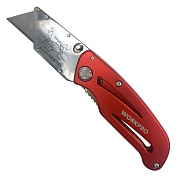 Нож универсальный складной алюминиевый со сменными лезвиями WP211003 WORKPROWP211003