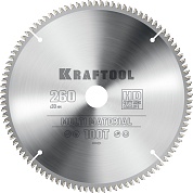 KRAFTOOL Multi Material 260х30мм 100Т, диск пильный по алюминию36953-260-30